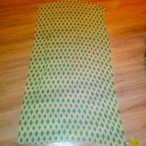 NWT The Spring Shop green beach shawl scarf